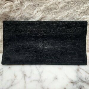 Vintage Henry Genuine Elephant Leather Black Purse Wallet